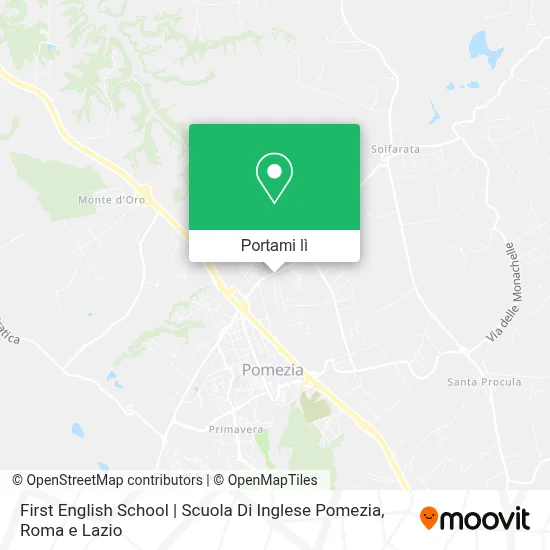 Mappa First English School | Scuola Di Inglese Pomezia