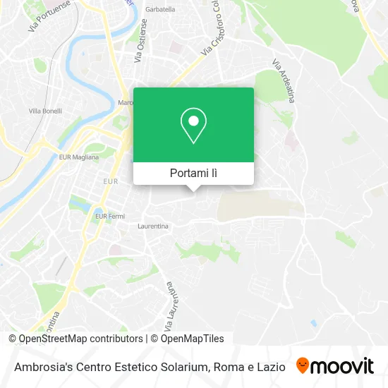 Mappa Ambrosia's  Centro  Estetico  Solarium