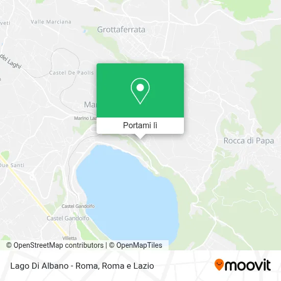 Mappa Lago Di Albano - Roma
