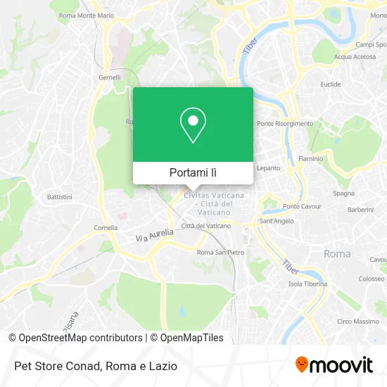 Mappa Pet Store Conad
