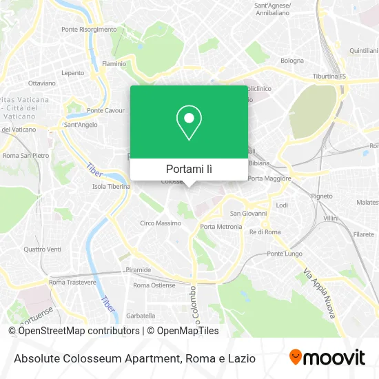 Mappa Absolute Colosseum Apartment