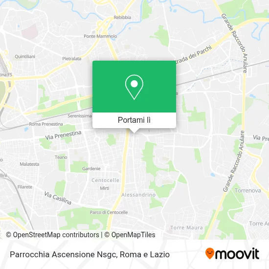 Mappa Parrocchia Ascensione Nsgc