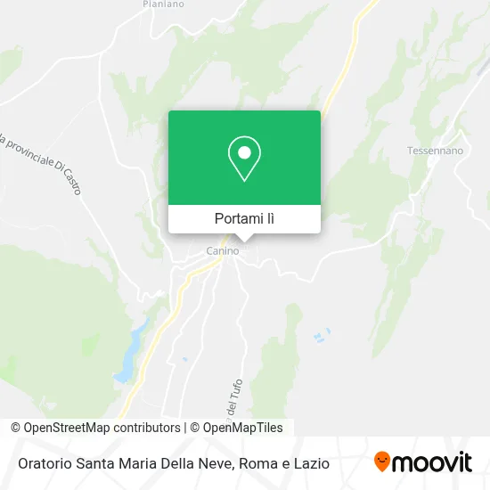 Mappa Oratorio Santa Maria Della Neve