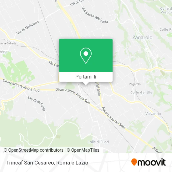 Mappa Trincaf San Cesareo