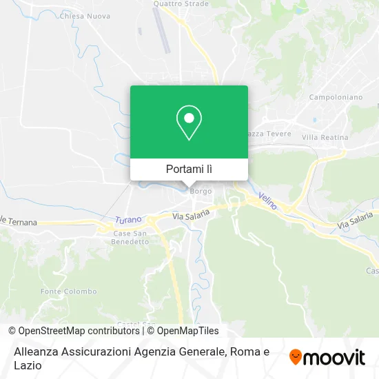 Mappa Alleanza Assicurazioni Agenzia Generale