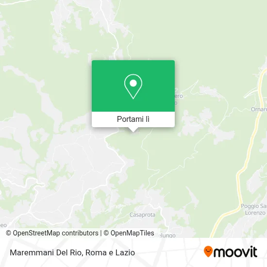 Mappa Maremmani Del Rio
