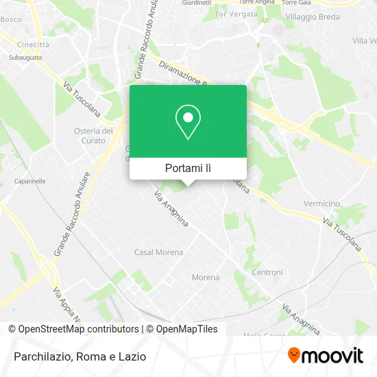 Mappa Parchilazio