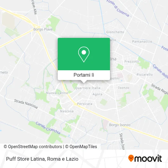 Mappa Puff Store Latina