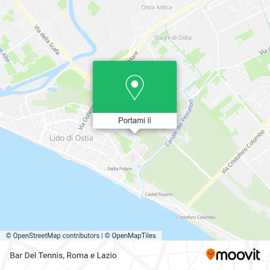 Mappa Bar Del Tennis