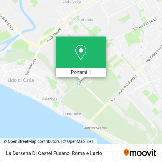 Mappa La Darsena Di Castel Fusano