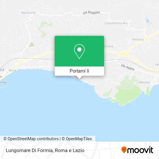 Mappa Lungomare Di Formia