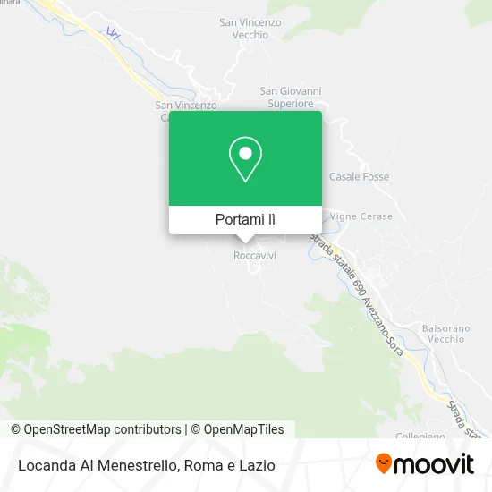 Mappa Locanda Al Menestrello