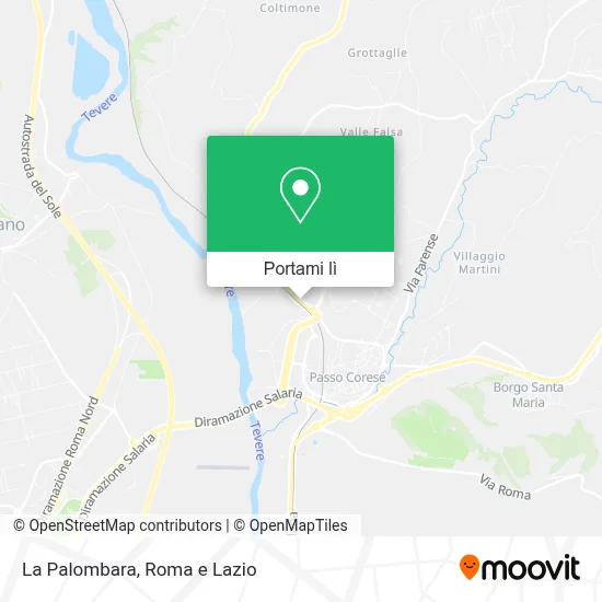 Mappa La Palombara