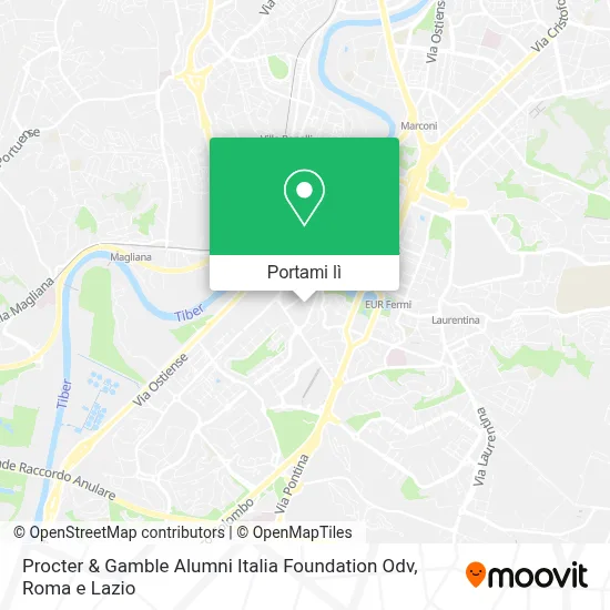 Mappa Procter & Gamble Alumni Italia Foundation Odv
