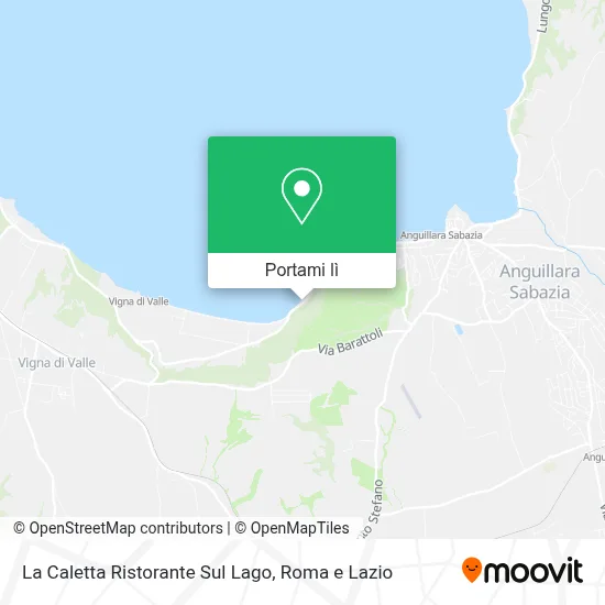 Mappa La Caletta Ristorante Sul Lago