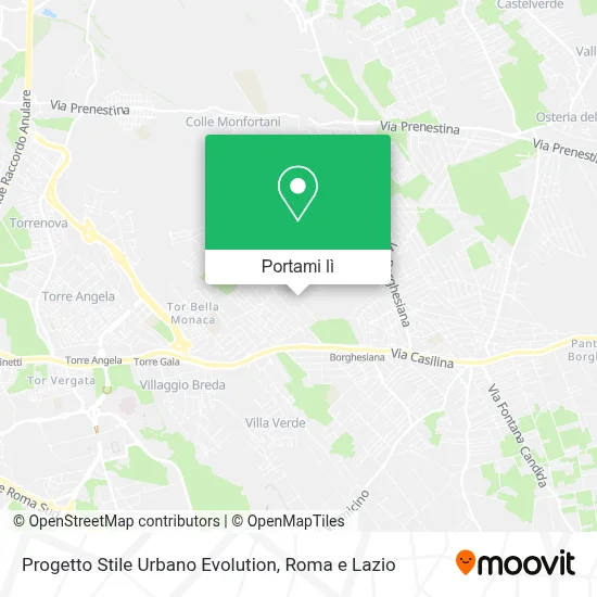 Mappa Progetto Stile Urbano Evolution