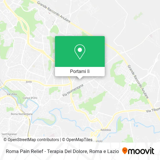 Mappa Roma Pain Relief - Terapia Del Dolore