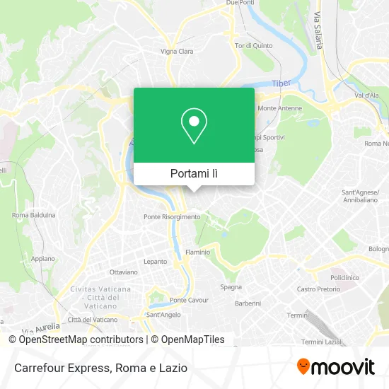 Mappa Carrefour Express