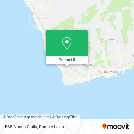 Mappa B&B Nonna Giulia