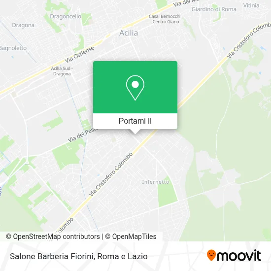 Mappa Salone Barberia Fiorini