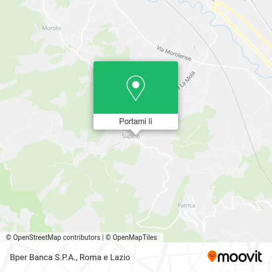 Mappa Bper Banca S.P.A.