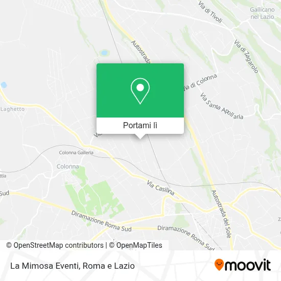 Mappa La Mimosa Eventi