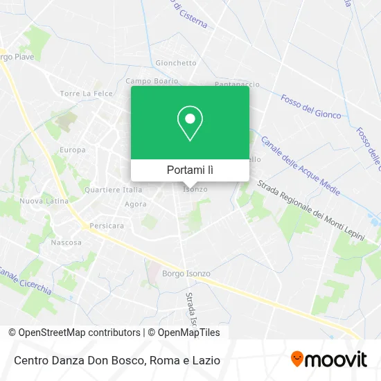 Mappa Centro Danza Don Bosco