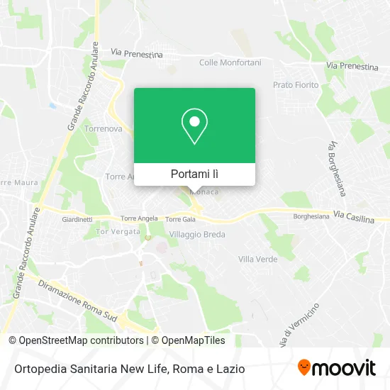 Mappa Ortopedia Sanitaria New Life