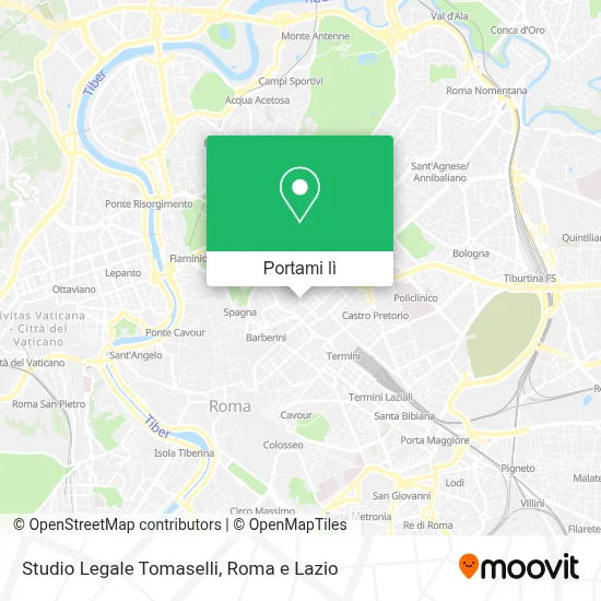 Mappa Studio Legale Tomaselli