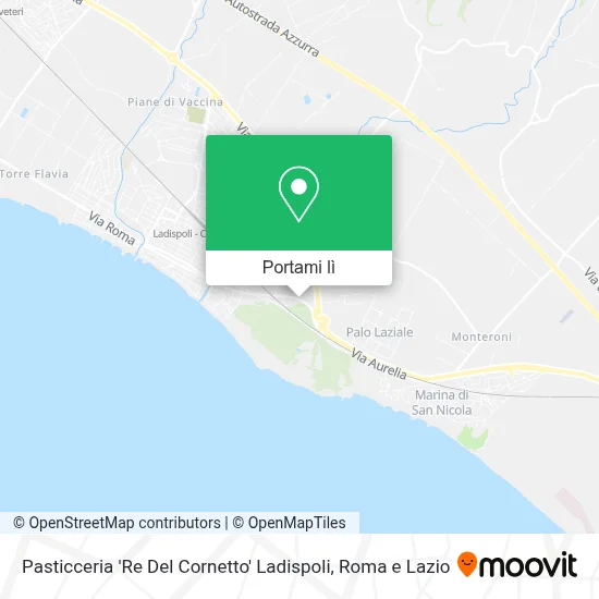 Mappa Pasticceria 'Re Del Cornetto' Ladispoli