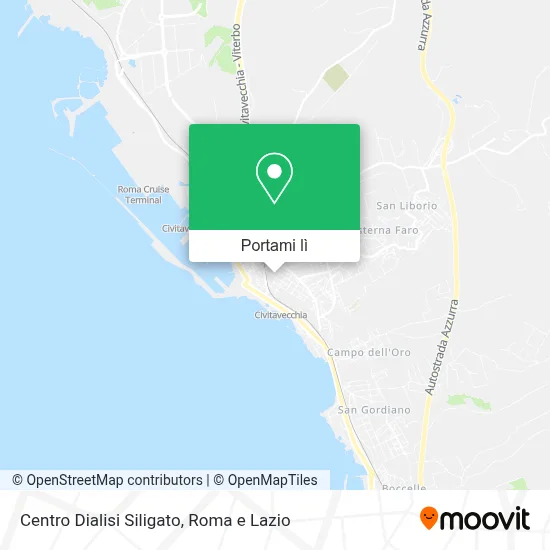 Mappa Centro Dialisi Siligato