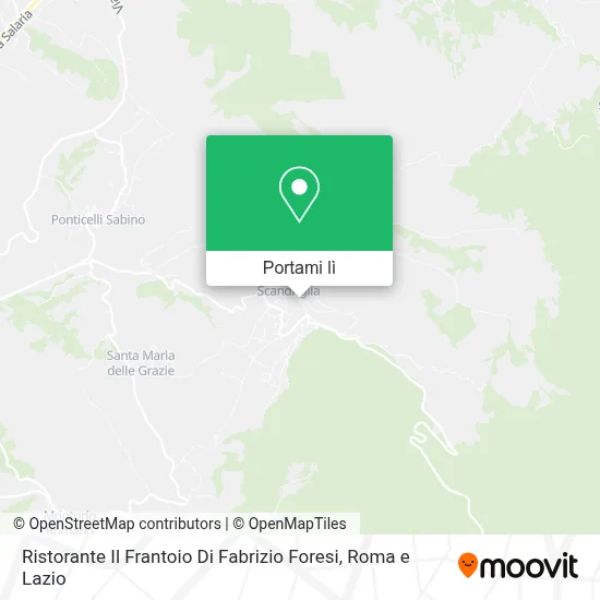 Mappa Ristorante Il Frantoio Di Fabrizio Foresi