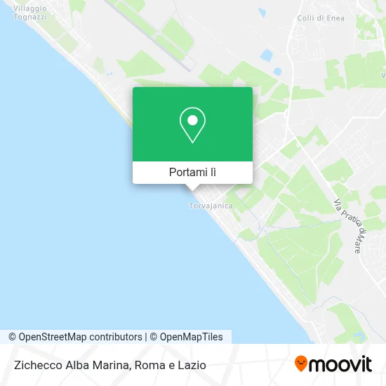 Mappa Zichecco Alba Marina