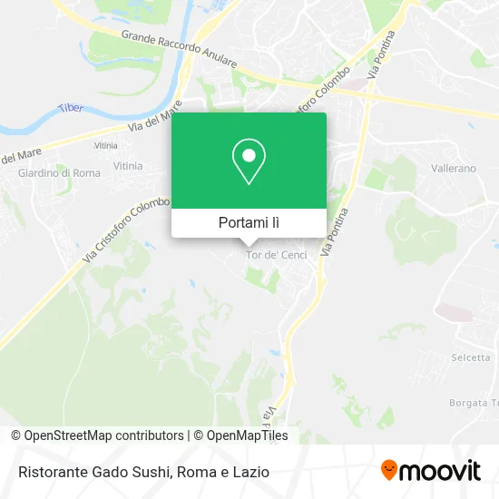 Mappa Ristorante Gado Sushi
