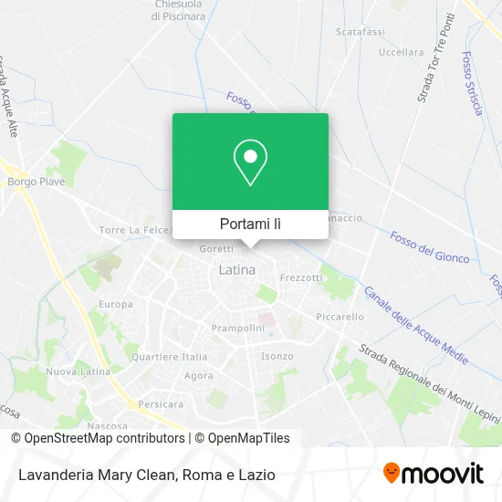 Mappa Lavanderia Mary Clean