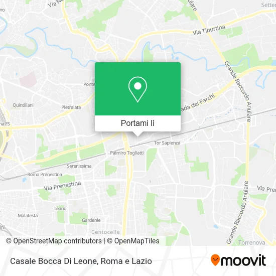 Mappa Casale Bocca Di Leone