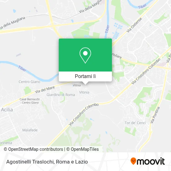 Mappa Agostinelli Traslochi