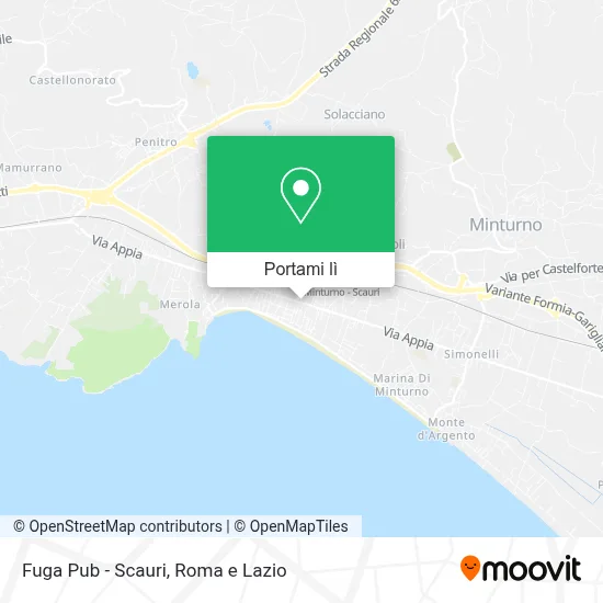 Mappa Fuga Pub - Scauri