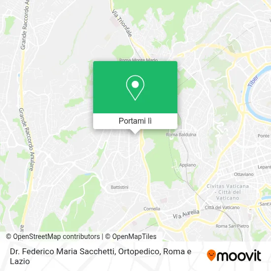 Mappa Dr. Federico Maria Sacchetti, Ortopedico
