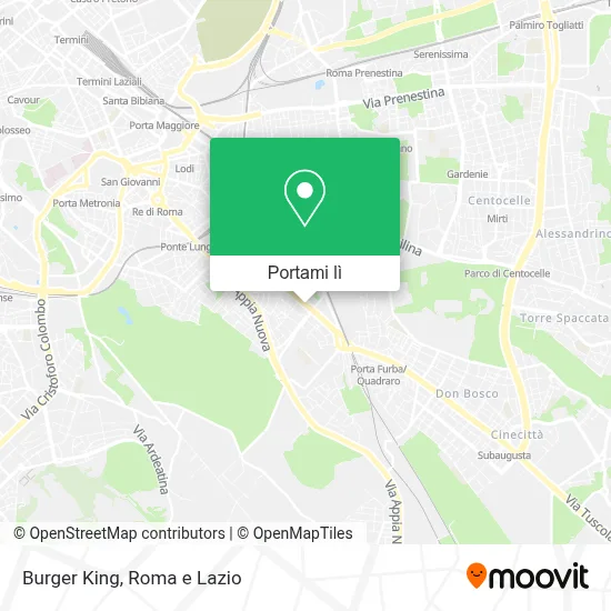 Mappa Burger King