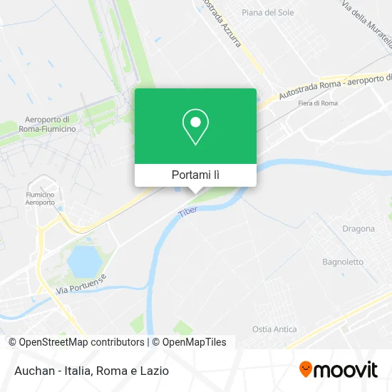 Mappa Auchan - Italia
