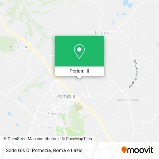 Mappa Sede Gls Di Pomezia