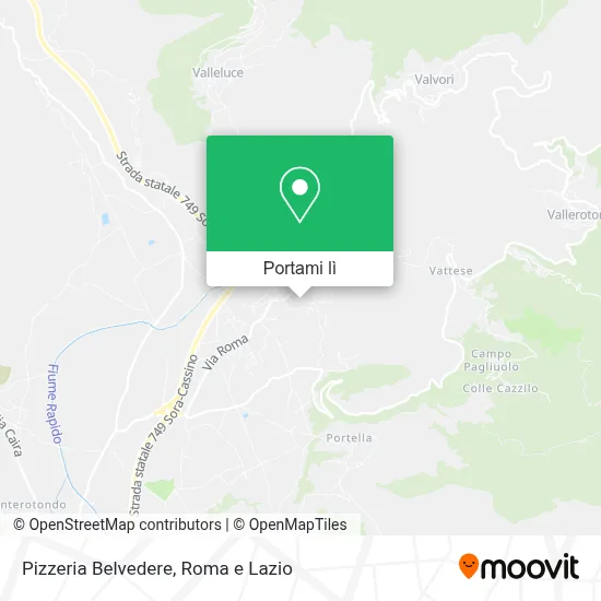 Mappa Pizzeria Belvedere