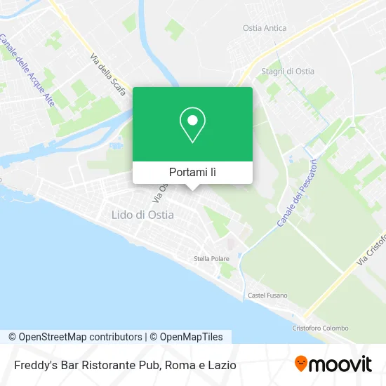 Mappa Freddy's Bar Ristorante Pub