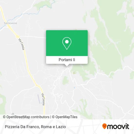 Mappa Pizzeria Da Franco