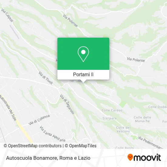 Mappa Autoscuola Bonamore