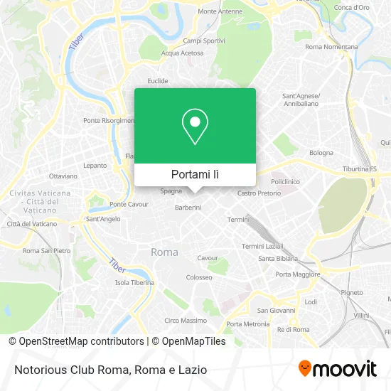 Mappa Notorious Club Roma