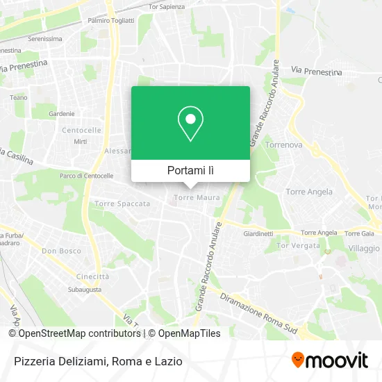 Mappa Pizzeria Deliziami
