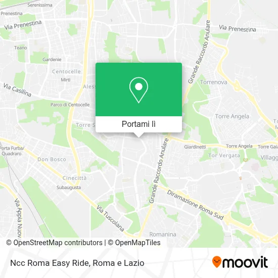 Mappa Ncc Roma Easy Ride