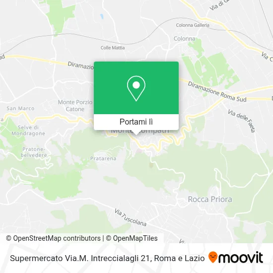 Mappa Supermercato Via.M. Intreccialagli 21